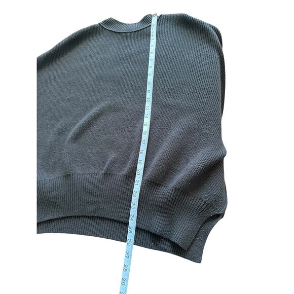 Free People Easy Street Tunic Black Mock Neck Stretch Ribbed Sweater Size XS - Picture 12 of 12